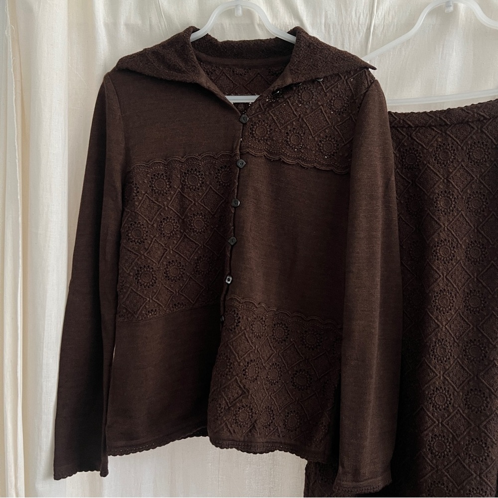 Lovely wool skirt set by Rochas